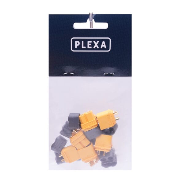 Plexa XT60 Female and Male Connectors with Sheath (pack of 10) - Image 2