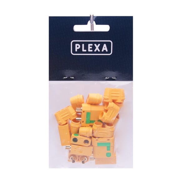 Plexa XT90S Anti Spark Female and Male Connectors with Sheath (pack of 10) - Image 2