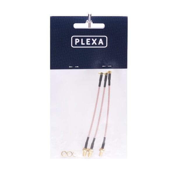 Plexa SMA Female to MMCX Right Angle Connector 120mm (3 pack) - Image 2