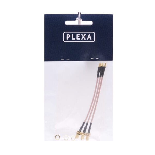 Plexa RP-SMA Female to MMCX Straight Connector 120mm (3 pack) - Image 2