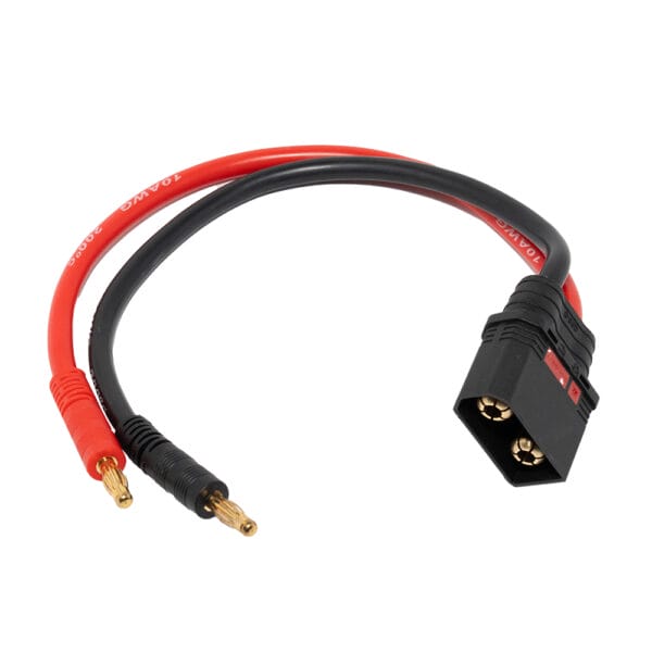 Plexa QS8 Male to 4mm Bullet Banana Plug Cable Lead 10AWG 20cm