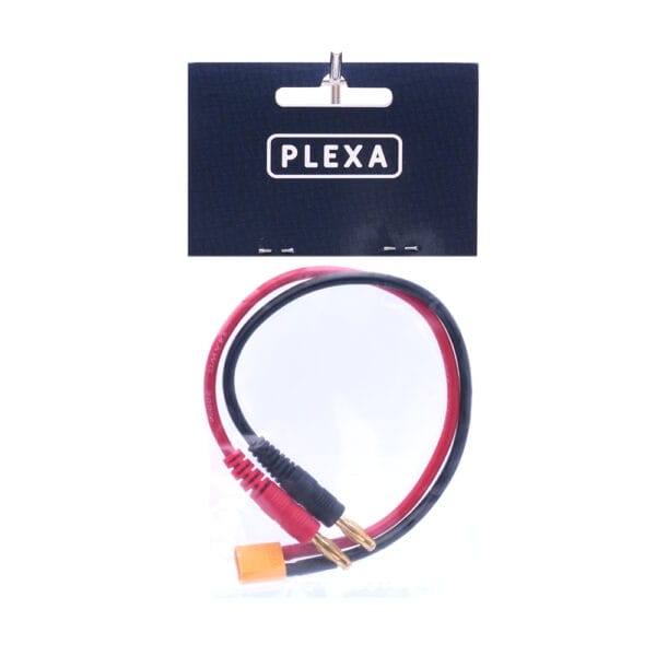 Plexa XT30 Male to 4mm Banana Plugs 14AWG 20cm - Image 2