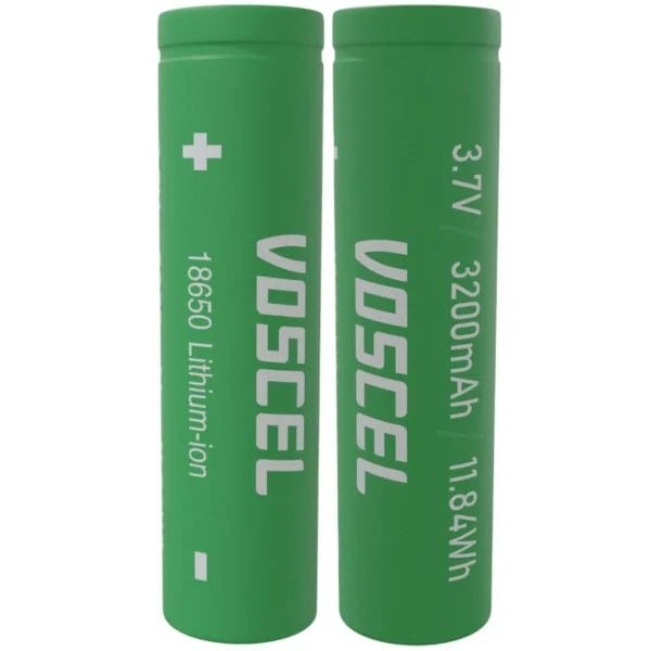 Voscel 18650 3200mAh 10C 3.7V 11.84Wh Battery (2 pack)